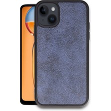 Elma Shop Iphone 15 Kılıf Aras Deri Kapak - Lacivert