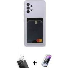 Pileli Store Pilelistore™ Galaxy A32 Kılıf Doruk Klasik Koleksiyonu - Şeffaf Pasifik Cam Ekran Koruyucu + Kamera Lens Koruma Cam - Sf
