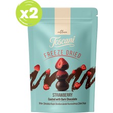 Toscani Bitter Çikolata Kaplı Dondurularak Kurutulmuş Çilek Draje 2 x 60GR