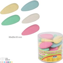 Ark Pastel Renkli Damla Silgi 15 Adet Karışık Renk