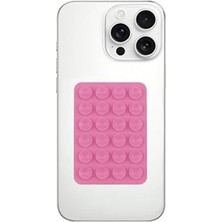 Cekar Store Babilden Telefon Arkasına Yapışan Silikon Vantuzlu Telefon Kılıfı Tutucu Araç Telefon Tutucu Ahtapot Vakumlu Telefon Tutucu (Pembe (Çift Taraflı))