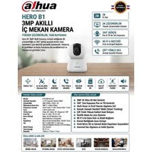 Dahua Hero B1 3mp 2k 360 Derece Dönebilen Akıllı Wi-Fi Bebek ve Güvenlik Kamerası (Dahua Türkiye Garantili)