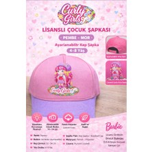 Hot Wheels Curly Girls Lisanslı Çocuk Şapkası Pembe Mor Ayarlanabilir Kep Şapka 4-8 Yaş