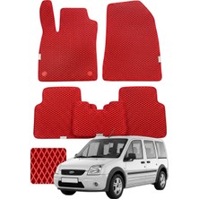 Evanotion Ford Tourneo Connect 2002-2013 Premium Eva Paspas Seti Tam Set Paspas Takımı - Kırmızı