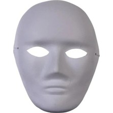 Bozkırlı Boyanabilir Karton Maske Lastikli - 4 Adet