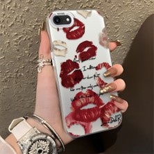 HONTINGA iPhone Se 2020 ile Uyumlu Kılıfı Silikon Kenar Sert Arka Düşüme Önleyici Basitlik Anti Düşme Kamera Korumali Öpücük Desen Telefon Kılıfı Kadın ve Erkek Için Uygundur K1-0079