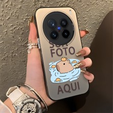 HONTINGA Vivo X200 Pro ile Uyumlu Kılıfı Silikon Kenar Sert Arka Düşüme Önleyici Basitlik Anti Düşme Kamera Korumali Sevimli Desen Telefon Kılıfı Kadın ve Erkek Için Uygundur K1-0078