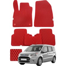 Evanotion Ford Tourneo Connect 2013-2022 Premium Eva Paspas Seti Tam Set Paspas Takımı - Kırmızı