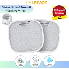 Petpivot Koku Önleyici Otomatik Kedi Tuvaleti Kum Pedi 2 Adet