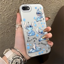 HONTINGA iPhone 7 ile Uyumlu Kılıfı Silikon Kenar Sert Arka Düşüme Önleyici Basitlik Anti Düşme Kamera Korumali Stitch Desen Telefon Kılıfı Kadın ve Erkek Için Uygundur K1-0084