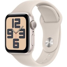 Apple Watch Se 2 2023 Gps 40MM Yıldız Işığı Alüminyum Kasa ve Yıldız Işığı Spor Loop Kordon Akıllı Saat Teşhir (Açıklamayı Okuyunuz)