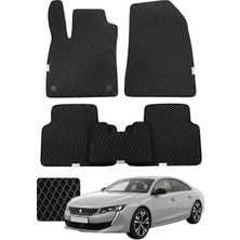 Evanotion Peugeot 508 2018 ve Sonrası Premium Eva Paspas Seti Tam Set Paspas Takımı - Siyah