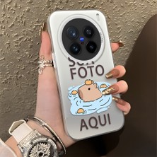 HONTINGA Vivo X200 Pro ile Uyumlu Kılıfı Silikon Kenar Sert Arka Düşüme Önleyici Basitlik Anti Düşme Kamera Korumali Sevimli Desen Telefon Kılıfı Kadın ve Erkek Için Uygundur K1-0078
