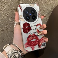 HONTINGA Vivo X300 Pro ile Uyumlu Kılıfı Silikon Kenar Sert Arka Düşüme Önleyici Basitlik Anti Düşme Kamera Korumali Öpücük Desen Telefon Kılıfı Kadın ve Erkek Için Uygundur K1-0079