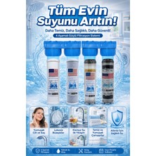 Aquatime Villa Girişi 4 Aşamalı Su Yumuşatma Cihazı (Kapaklı Spun-Blok-Reçine-Silifoz)