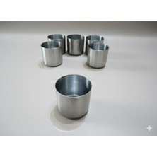 Bee Candle Home 6’lı Bioethanol Yakıt Haznesi Paslanmaz Metal Masaüstü Şömine Yakıt Haznesi Ateş Çukuru Maçası