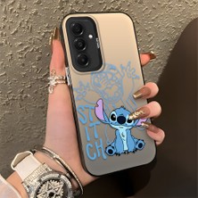 HONTINGA Samsung Galaxy A36 5g ile Uyumlu Kılıfı Silikon Kenar Sert Arka Düşüme Önleyici Basitlik Anti Düşme Kamera Korumali Stitch Desen Telefon Kılıfı Kadın ve Erkek Için Uygundur K1-0083