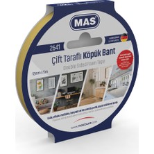 Belirtilmemiş Mas Çift Taraflı Köpük Bant 12 Mm X 5 Metre 2641