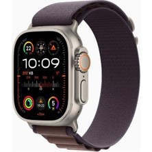 Apple Watch Ultra 2 Gps + Cellular 49MM Natürel Titanyum Kasa ve Indigo-Alpine Loop Kordon Akıllı Saat Teşhir (Açıklamayı Okuyunuz)