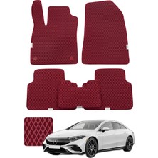 Evanotion Mercedes Eqe 2022 ve Sonrası V295 Premium Eva Paspas Seti Tam Set Paspas Takımı - Bordo