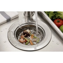 Senz Paslanmaz Çelik Lavabo Süzgeçi , Çap 11 cm Süzgeç 7 cm