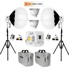 Yongnuo YNLUX100 LED Işık 2'li Lantern Softbox Set (Beyaz Kasa)