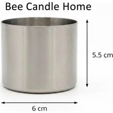 Bee Candle Home Masaüstü Şömine Uyumlu Yakıt Haznesi Paslanmaz Metal Bioethanol Yakıt Haznesi Ateş Çukuru Maçası