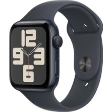 Apple Watch Se 2 2023 Gps 44MM Gece Yarısı Alüminyum Kasa ve Spor Kordon Akıllı Saat Outlet (Apple Türkiye Garantili)