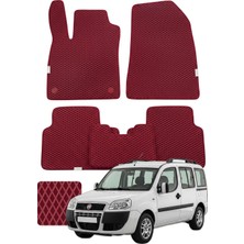 Evanotion Fiat Doblo 2000-2010 Premium Eva Paspas Seti Tam Set Paspas Takımı - Bordo