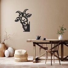 Melbay Lazer Modern Salon Duvar Dekoru Keçi Silüeti