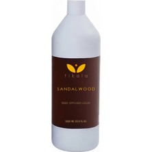 Tikala Bambu Çubuklu Oda Kokusu Kristal Yenileme Likiti Sandal Wood - 1000 ml | Refill - Yedek