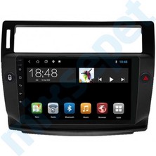 Maygo Myg-8/64 Platinium Serisi Citroen C4 Siyah Çerçeve 2004-2010 Model Uyumlu 8 GB Ram 64 GB Hafıza  Carplay Android Auto Destekli Multimedya Navigasyonlu Teyp