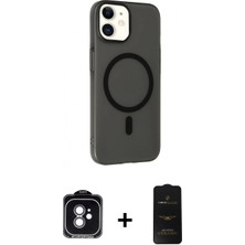 Pileli Store Pilelistore™ iPhone 11 Kılıf Çekirdek Modern Prime - Siyah 6d Antistatik Mat Seramik Hayalet Nano Ekran Koruyucu + Pvd Metal Kamera Lens - Yl