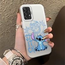 HONTINGA Samsung Galaxy A52S 5g ile Uyumlu Kılıfı Silikon Kenar Sert Arka Düşüme Önleyici Basitlik Anti Düşme Kamera Korumali Stitch Desen Telefon Kılıfı Kadın ve Erkek Için Uygundur K1-0083