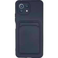 Durukar®   Mi 11 Kılıf Kelvin Kartvizitli Silikon - Lacivert