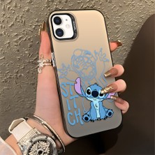 HONTINGA iPhone 12 Mini ile Uyumlu Kılıfı Silikon Kenar Sert Arka Düşüme Önleyici Basitlik Anti Düşme Kamera Korumali Stitch Desen Telefon Kılıfı Kadın ve Erkek Için Uygundur K1-0083