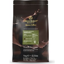 Callebaut Venezuela %72 Bitter Kuvertür Çikolata 1 KG