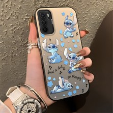 HONTINGA Oppo A55 4g ile Uyumlu Kılıfı Silikon Kenar Sert Arka Düşüme Önleyici Basitlik Anti Düşme Kamera Korumali Stitch Desen Telefon Kılıfı Kadın ve Erkek Için Uygundur K1-0084