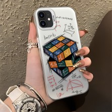 HONTINGA iPhone 11 ile Uyumlu Kılıfı Silikon Kenar Sert Arka Düşüme Önleyici Basitlik Anti Düşme Kamera Korumali Küp Oyunu Desen Telefon Kılıfı Kadın ve Erkek Için Uygundur K1-0087
