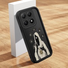 HONTINGA Xiaomi 15T ile Uyumlu Kılıfı Düşüme Önleyici Basitlik Anti Düşme Kamera Korumali Şirin Kedi Yaratıcı Siyah Desen Yumuşak Silikon Telefon Kılıfı Kadın ve Erkek Için Uygundur K2-0154
