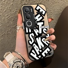 HONTINGA Vivo Y19S ile Uyumlu Kılıfı Silikon Kenar Sert Arka Düşüme Önleyici Basitlik Anti Düşme Kamera Korumali Yaratıcı Desen Telefon Kılıfı Kadın ve Erkek Için Uygundur K1-0086