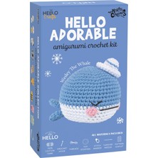 Hello Crafts Amigurumi Kiti, Mini Örgü Seti  BALİNA 8 CM