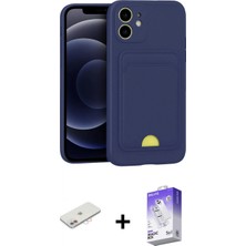 Pileli Store Pilelistore™ iPhone 11 Kılıf Vadi Çizgi Prime - Siyah Bilvis 5in1 3D Magic Cam Ekran Koruyucu + Renkli Kamera Lens Koruma Cam - Pe