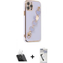 Pileli Store Pilelistore™ iPhone 12 Pro Kılıf Nova Işık Prime - Şeffaf Uv Polymer Nano Ekran Koruyucu + Kamera Lens Koruma Cam - Sf