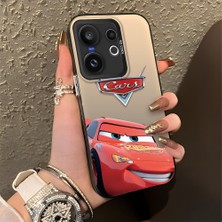 HONTINGA Vivo X200 Fe ile Uyumlu Kılıfı Silikon Kenar Sert Arka Düşüme Önleyici Basitlik Anti Düşme Kamera Korumali Araba Desen Telefon Kılıfı Kadın ve Erkek Için Uygundur K1-0085