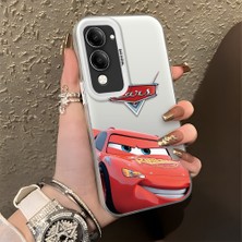 HONTINGA Vivo Y29S ile Uyumlu Kılıfı Silikon Kenar Sert Arka Düşüme Önleyici Basitlik Anti Düşme Kamera Korumali Araba Desen Telefon Kılıfı Kadın ve Erkek Için Uygundur K1-0085