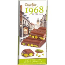 Beyoğlu 1968 Istiklal %30 Tane Antep Fıstıklı Sütlü Çikolata 170 Gr.