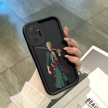 HONTINGA Xiaomi Redmi Note 10 Pro ile Uyumlu Kılıfı Düşüme Önleyici Basitlik Anti Düşme Kamera Korumali Anime Siyah Desen Yumuşak Silikon Telefon Kılıfı Kadın ve Erkek Için Uygundur K2-0157