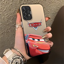 HONTINGA Samsung Galaxy A52S 5g ile Uyumlu Kılıfı Silikon Kenar Sert Arka Düşüme Önleyici Basitlik Anti Düşme Kamera Korumali Araba Desen Telefon Kılıfı Kadın ve Erkek Için Uygundur K1-0085