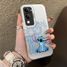 HONTINGA Vivo Y04 ile Uyumlu Kılıfı Silikon Kenar Sert Arka Düşüme Önleyici Basitlik Anti Düşme Kamera Korumali Stitch Desen Telefon Kılıfı Kadın ve Erkek Için Uygundur K1-0083